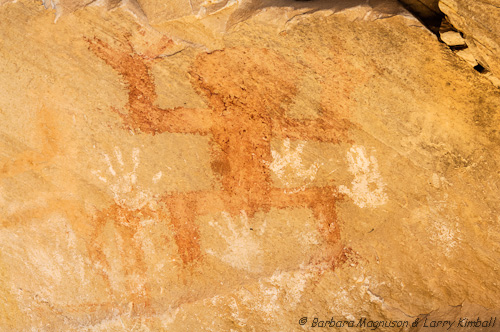 Pictographs at Ballroom Ruin